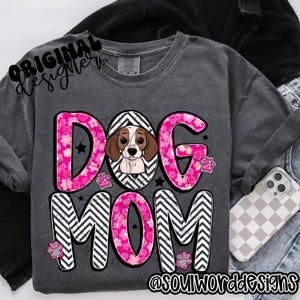 Beagle Dog Mom Sublimation Design, Dog Mom Design for Sublimation, PNG, Original Design