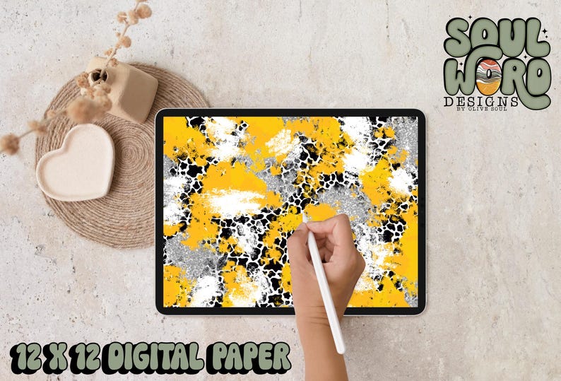 Athletic Gold/silver Glitter Spots Mashup Brushstroke Digital Paper