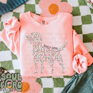 Beagle Dog Mom Floral Sublimation Design, Dog Mom Design for Sublimation, PNG, Original Design