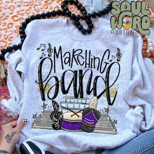 Marching Band Purple Sublimation Design, Sports/Marching Band Sublimation, PNG, Original Design