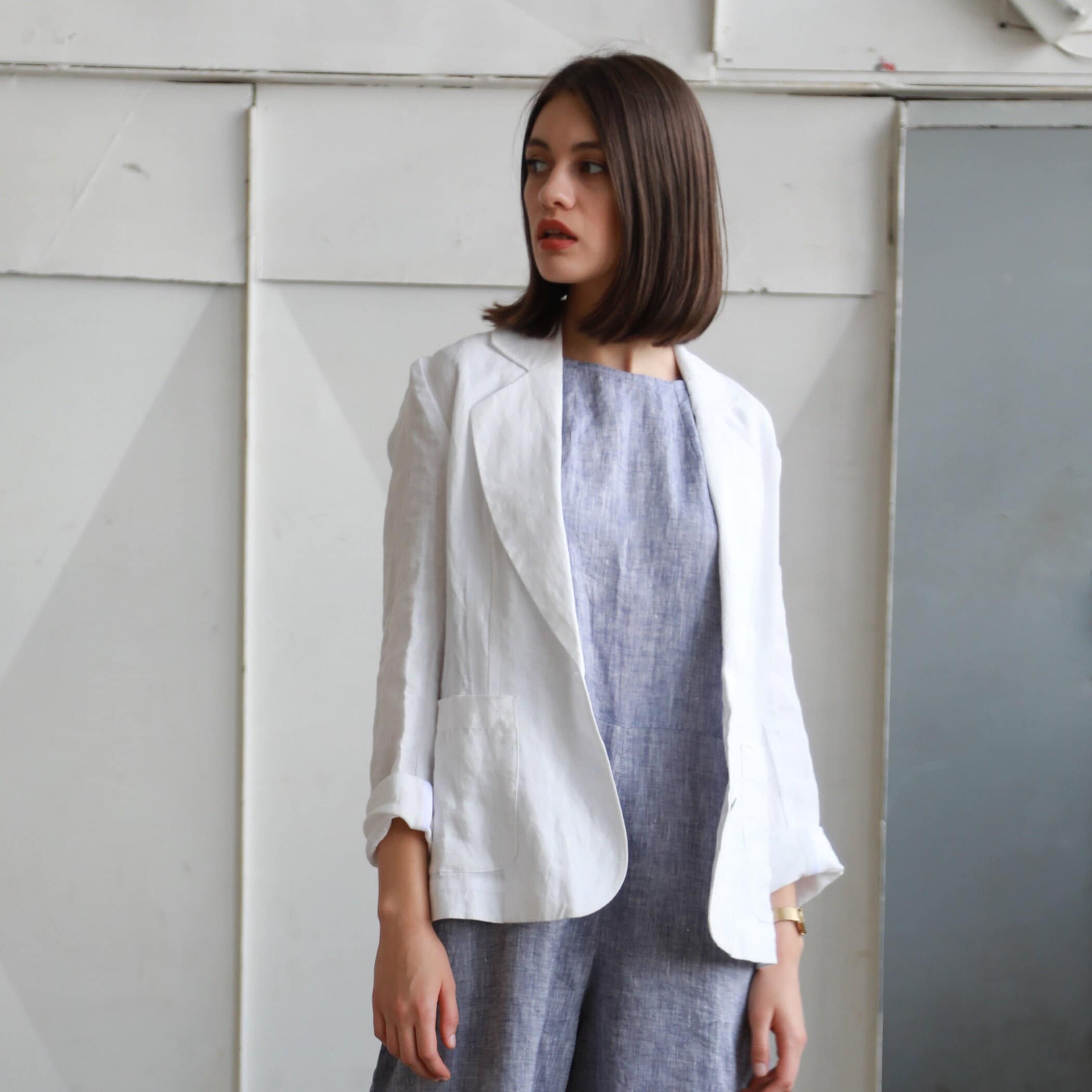 Lightweight Jackets White Linen Jacket Womens Womens Linen Blazer