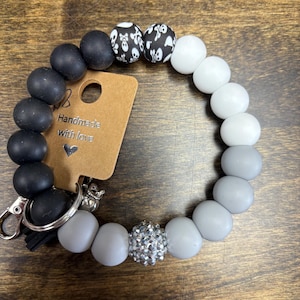Black and Grey Silicone Bracelet