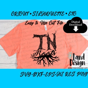 Tennessee Svg, Roots, Staat, Trots, Vector, Clipart, Cricut, Silhouet, Gemakkelijk te gebruiken, Digitale Download, Svg, Dxf, Eps, Png, Cut File