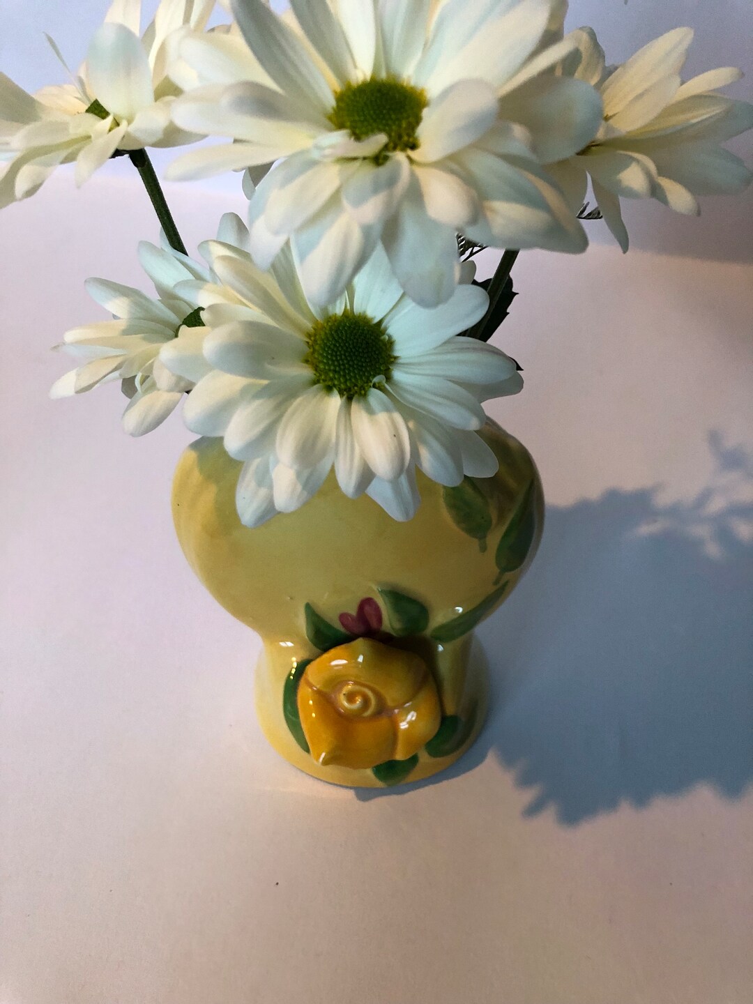 Vintage Yellow Vase Etsy