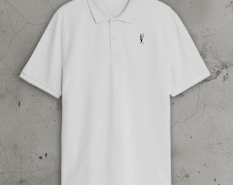 YVL Polo Shirt White - Opium Young Vamp Life