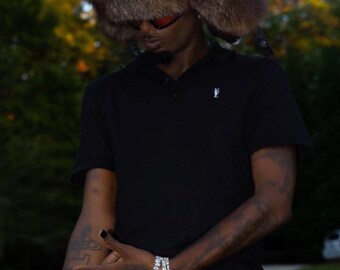 YVL Polo Shirt Black - Opium Young Vamp Life - Etsy