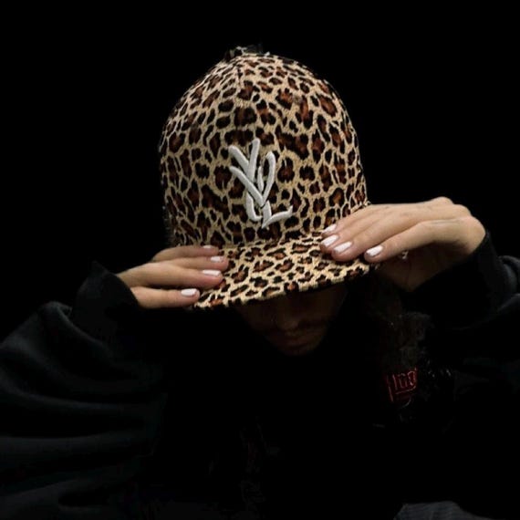帽子 YVL leopard cap opium 7 1/2 YVL Cheetah Print Snapback Hat - Etsy Israel