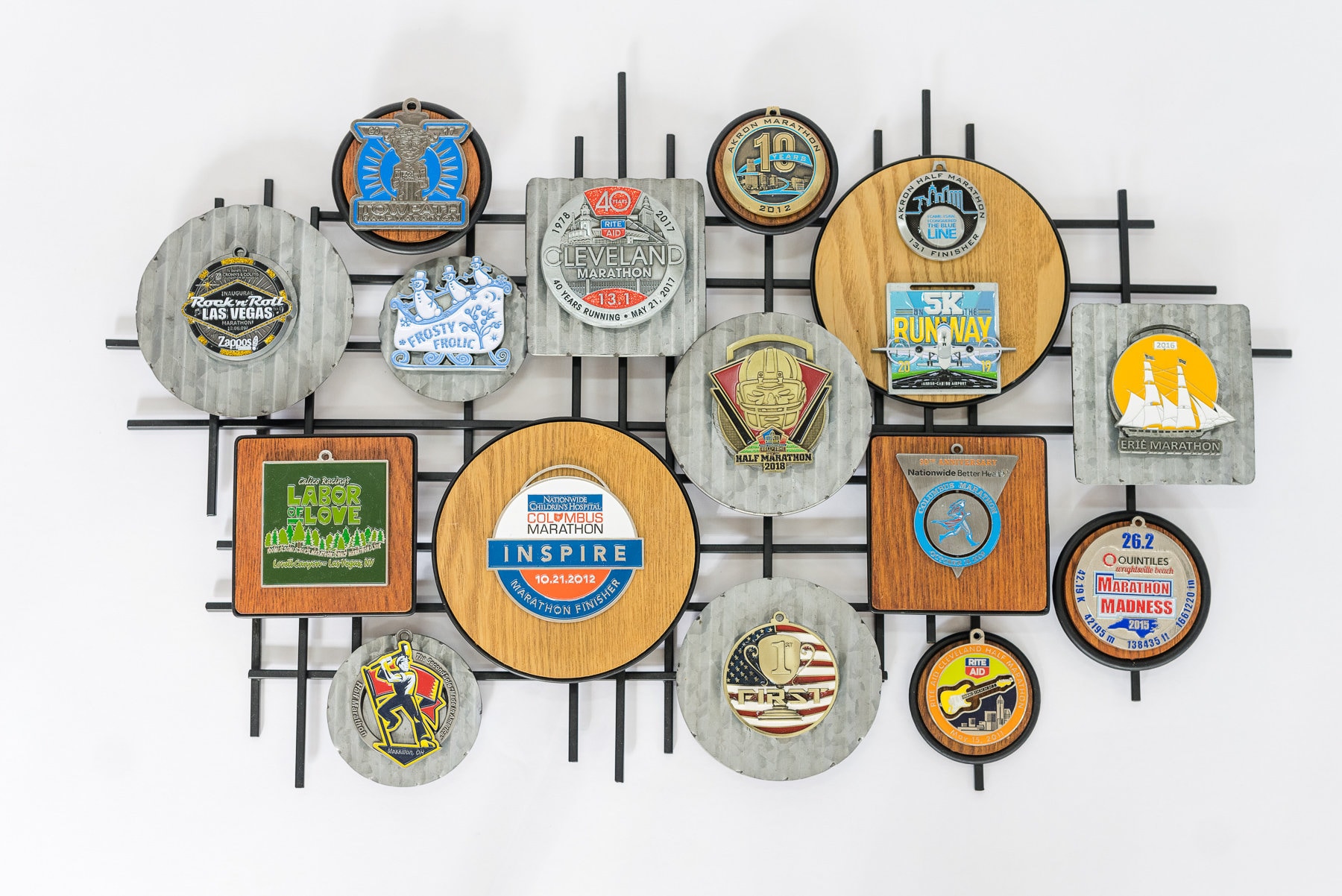 Running Medal Display Medal Display Runner Creative Wall Art Hanger Hangers Holders  Collectible display DIY Wall Display DIY Wall art