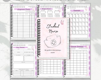 Student Nurse Planner: Study Guide & Clinical Tools (Digital Download)