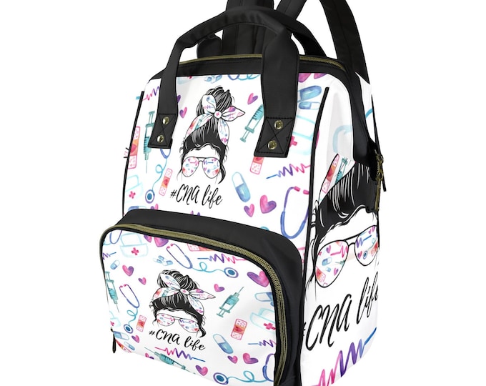 Nurse Aide Life Backpack - Essential for Healthcare Workers & Nursing School Students, CNA life Era
