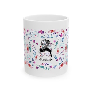 Scrub Life Mug, Funny Nurse Gift, Nurse Coffee Cup, Medical Assistant Tea Mug, Doctor Appreciation Gift, Healthcare Worker Gift, Hospital