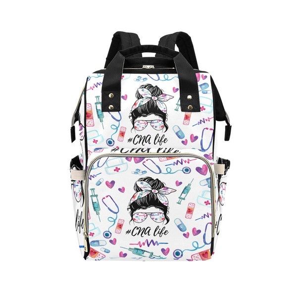 CNA life backpack tote bag
