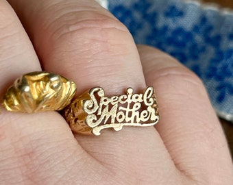 Vintage special mother ring, vintage mom ring, vintage mum ring, mommy ring