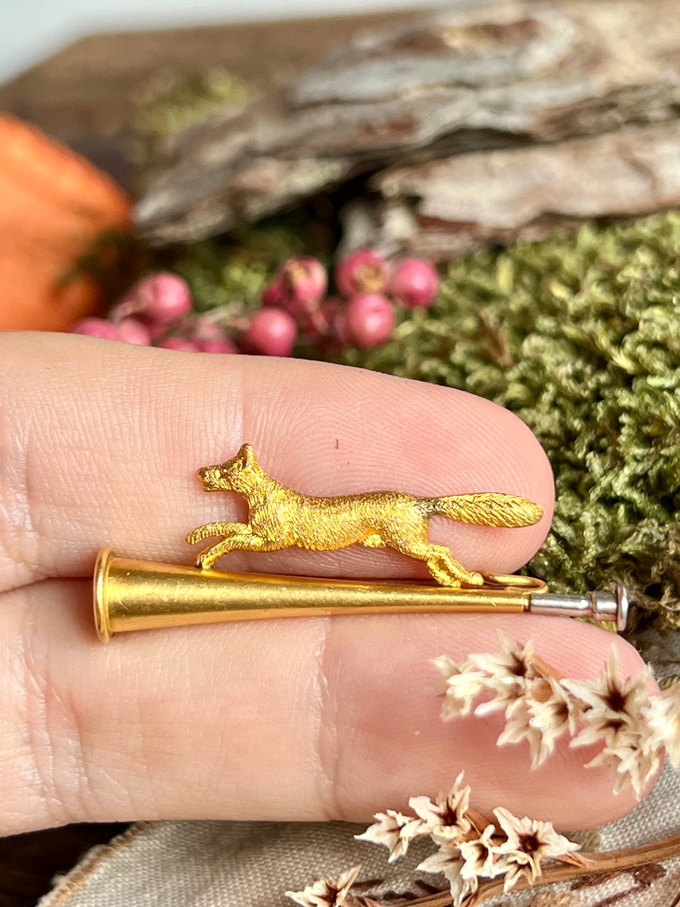 Late Victorian Fox and Horn Hunting Brooch - Etsy