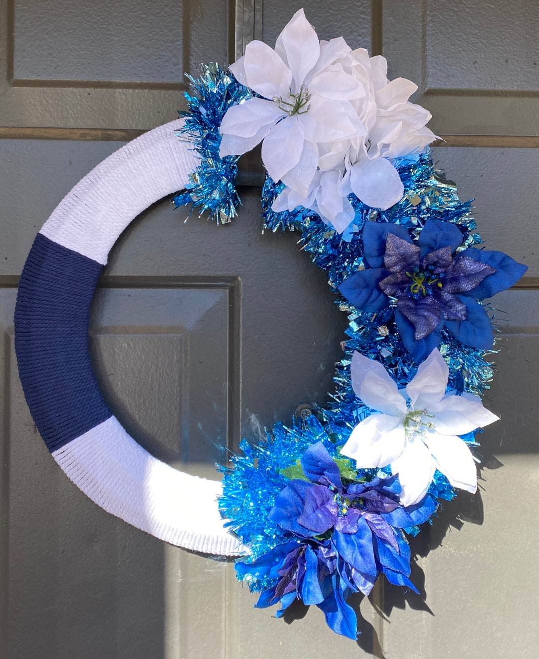 Tinsel & Twine Winter Wreath 2 Etsy