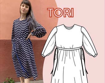 FR-ENG - Robe Tori - patron pdf / Tori Dress - pdf pattern