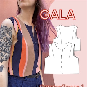 FR-ENG - Gala Top - pdf pattern / Gala Top - pdf pattern