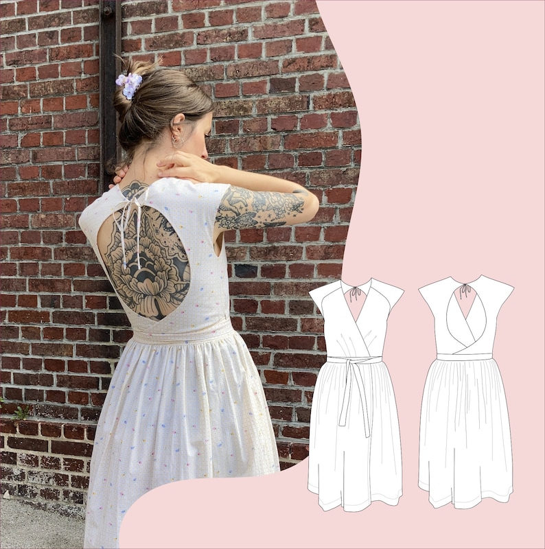 Kami Samira Pattern Kami Dress - Kami Dress PDF Pattern - Fr Range 1 + 2 - ENG Range 1 + 2 ...