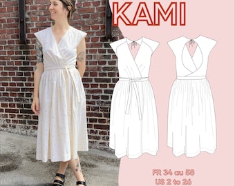 Kami dress - Robe Kami - PDF pattern - Fr 34 au 58 - US 2 to 26 - UK 6 to 30