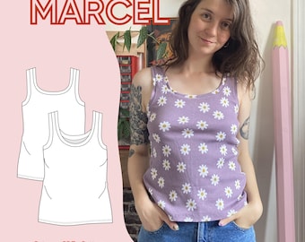 Marcel tank top - Marcel tank top - PDF pattern - Fr range 1 + 2 - ENG range 1 + 2