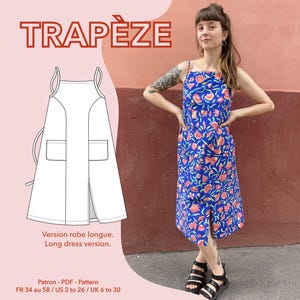 Trapeze dress - Trapeze dress - PDF pattern - Fr range 1 + 2 - ENG range 1 + 2