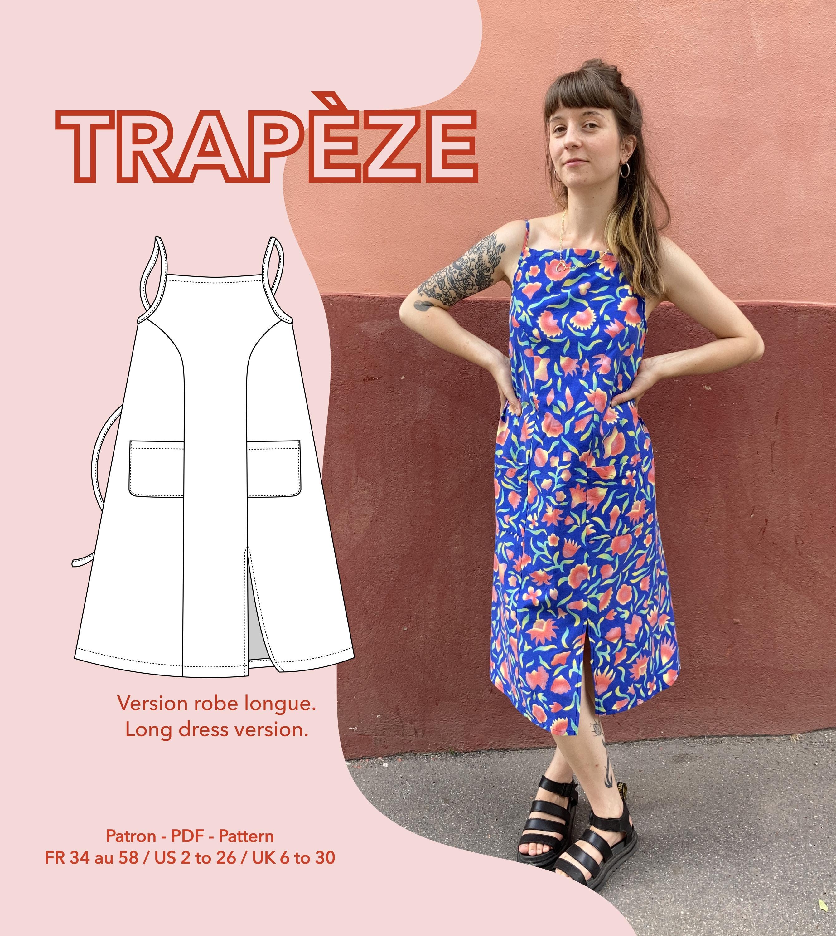 Trapeze dress - Trapeze dress - PDF pattern - Fr range 1 + 2