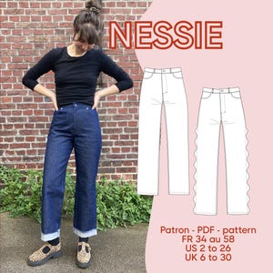 Nessie pants - Nessie pants - PDF pattern - Fr range 1 + 2 - ENG range 1 + 2