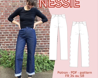 Nessie pants - Nessie pants - PDF pattern - Fr range 1 + 2 - ENG range 1 + 2