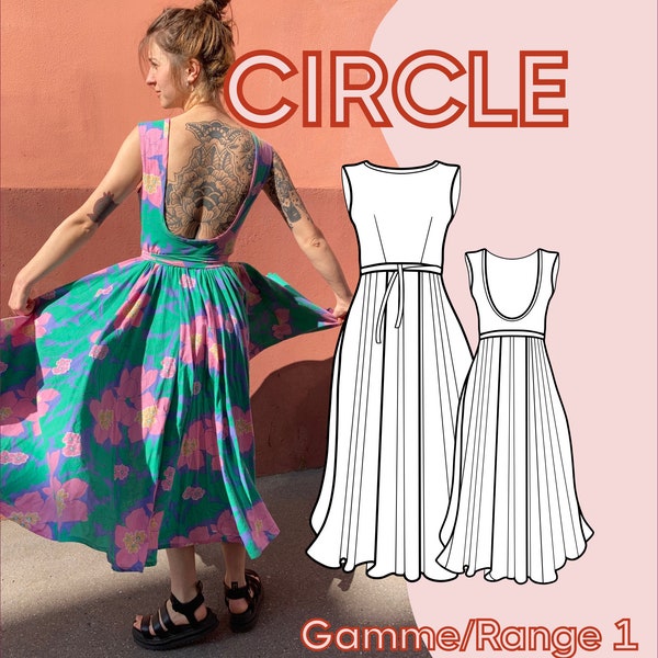 FR-ENG -Robe Circle - patron Pdf /Circle Dress - Pdf pattern