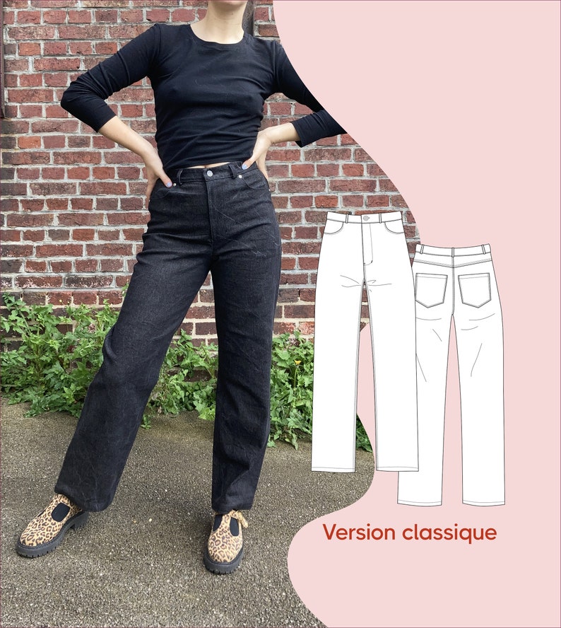 Nessie pants PDF pattern Fr 34 au 58 US 2 to 26 UK 6 to 30 image 6