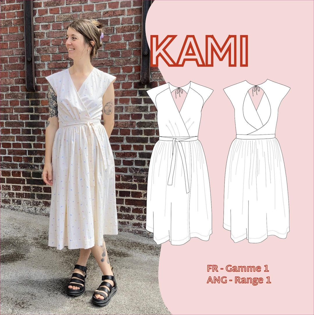 Patron Couture Les Jolis DÃ©détails De Margaux Robe FR-ENG Kami