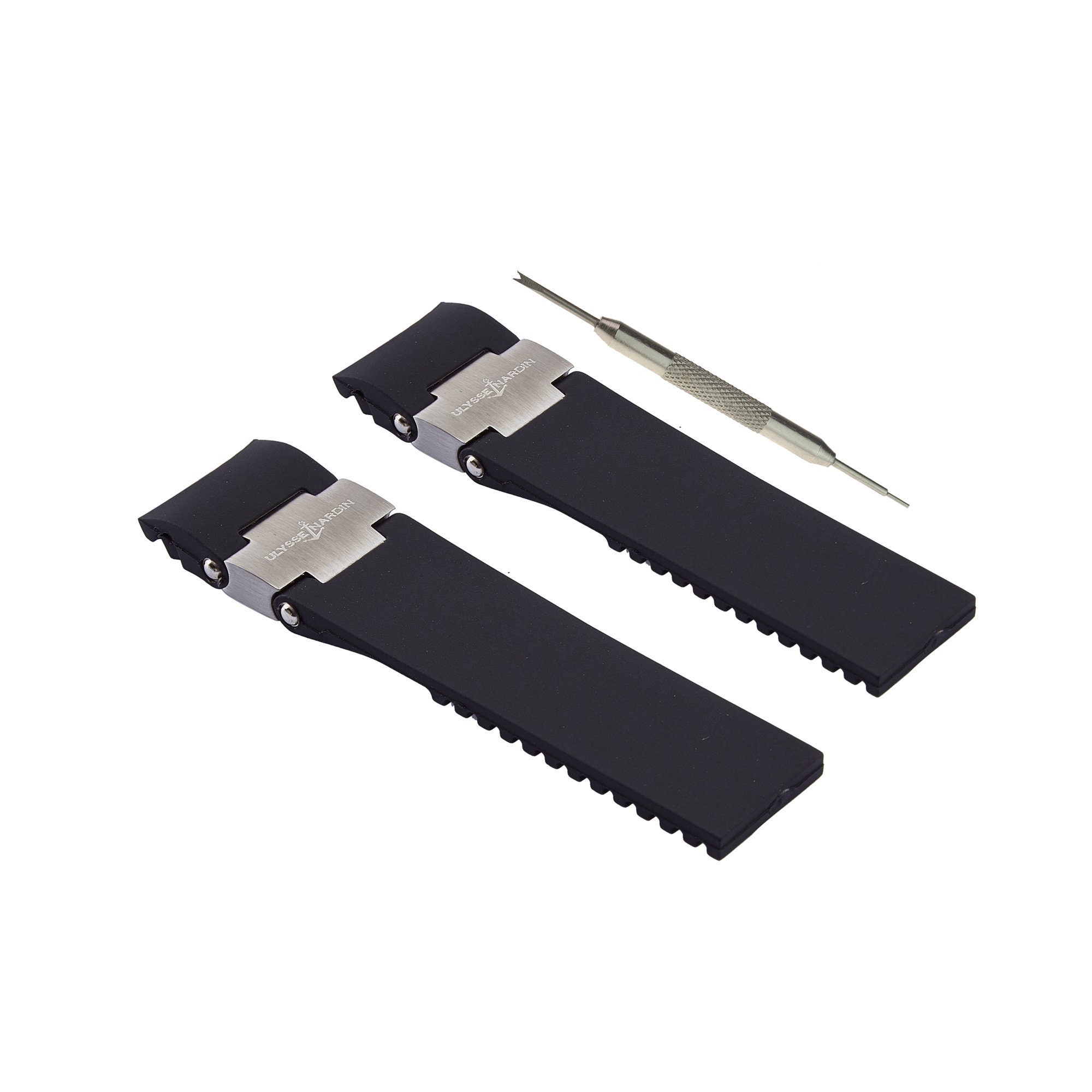 Ulysse Nardin Silicone Watch Strap-WBH Band Compatible with Ulysse Nardin  Maxi Marine Diver Black Sea, 22mm Rubber Watch Band