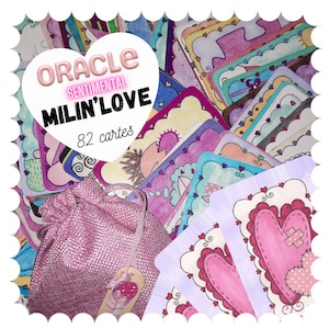 Oracle Milin'Love (82 cartas + bolsa de tela rosa + código de descarga guía pdf)