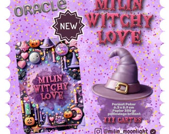 New Oracle "MILIN WITCHY LOVE" + PDF and optional cardboard case by Milin Moonlight