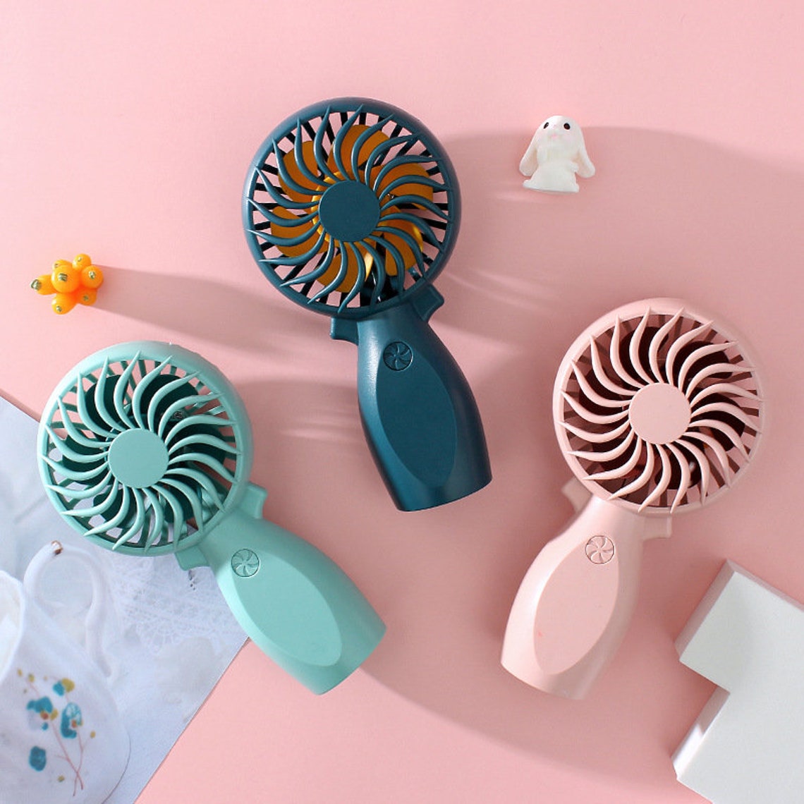 Simple Hand Held Mini Fan for Male And Female Students Etsy
