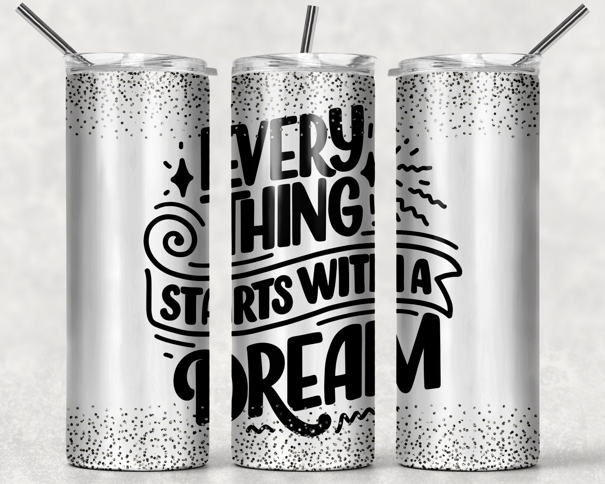 Sublimation Tumblers PNG 20oz Skinny Tumbler Template Learn Something ...