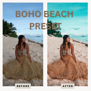 Preset do telefonu Lightroom, Preset BOHO BEACH, Kolorowy preset do stylu życia na Instagramie, Najlepszy naturalny filtr do zdjęć, Bloger i influencer, DNG