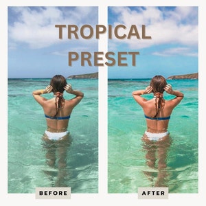 Lightroom Mobile Preset, Tropical Preset, Lifestyle Colorful Preset for Instagram, Best Natural Photo Filter, Blogger and Influencer, DNG