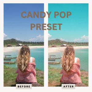 Lightroom Mobile Preset, CANDY POP Preset, Lifestyle Colorful Preset for Instagram, Best Natural Photo Filter, Blogger and Influencer, DNG