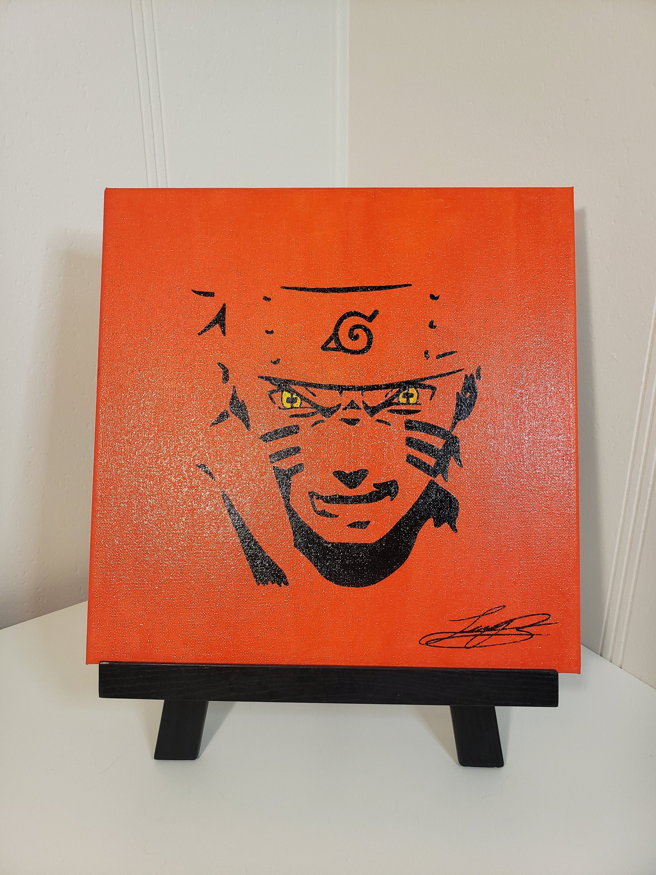 Naruto Acrylic Anime Painting Naruto Hand Made Painting Etsy