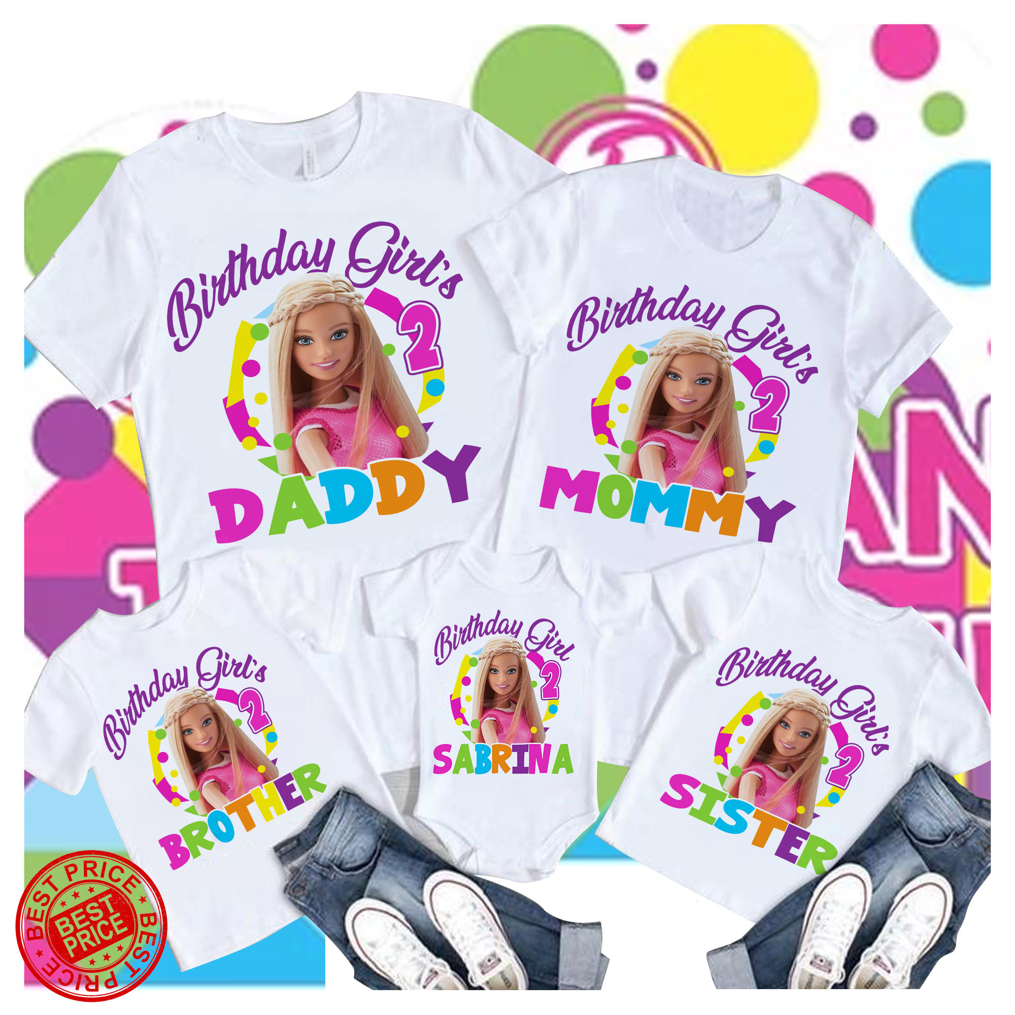 Barbie birthday shirt barbie family shirt barbie shirt etsy