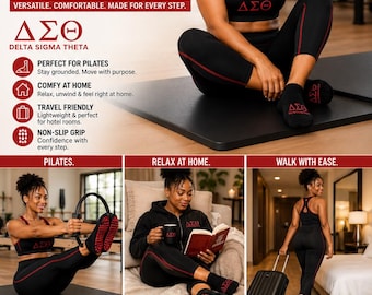 DELTA SIGMA THETA Pilates/Grip Socks