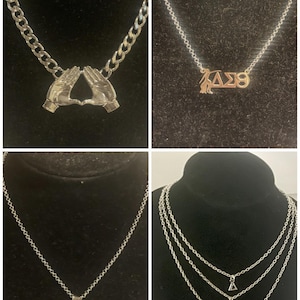 Adjustable Delta Sigma Theta Necklaces