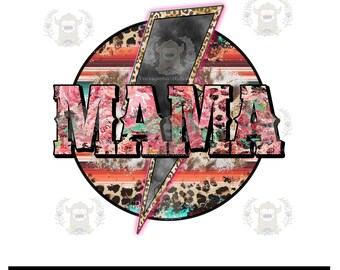 Cowhide Mama Sublimation Print Transfer: Ready to Press