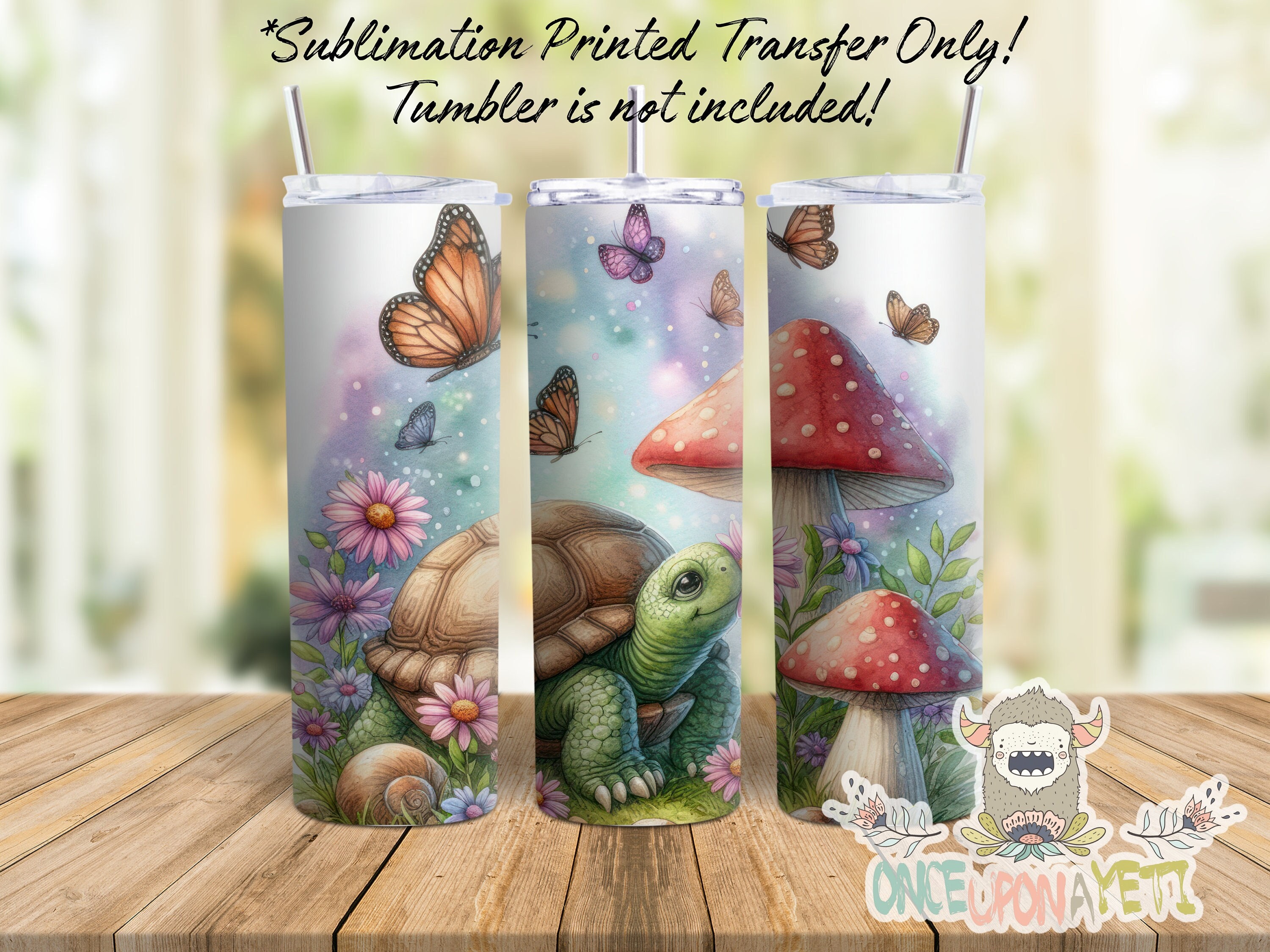 Spring Bunny – Tumbler Sublimation Transfer – Ready To Press