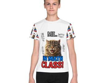 T-shirt mathématique amusant pour enfants, T-shirt humoristique coloré