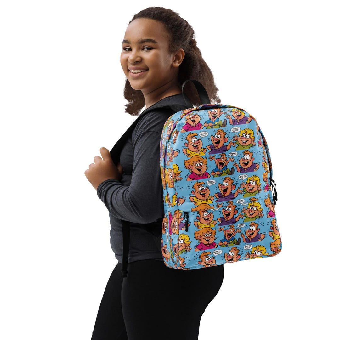 Whimsical Cartoon-style Backpack – Fun, Colorful & Trendy for All Ages ...