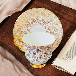 Royal Windsor England Teacup and Saucer Set – Vintage Fine Bone China, English Tea Set, Collectible Teacup, Royal Windsor China