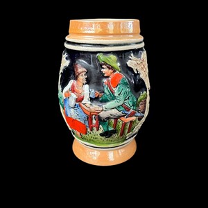Vintage Beer Stein Made in Western Germany, Collectible Small Mug #1182