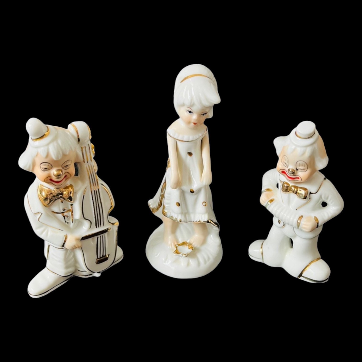 Poupée musicale vintage en porcelaine : objets décoratifs